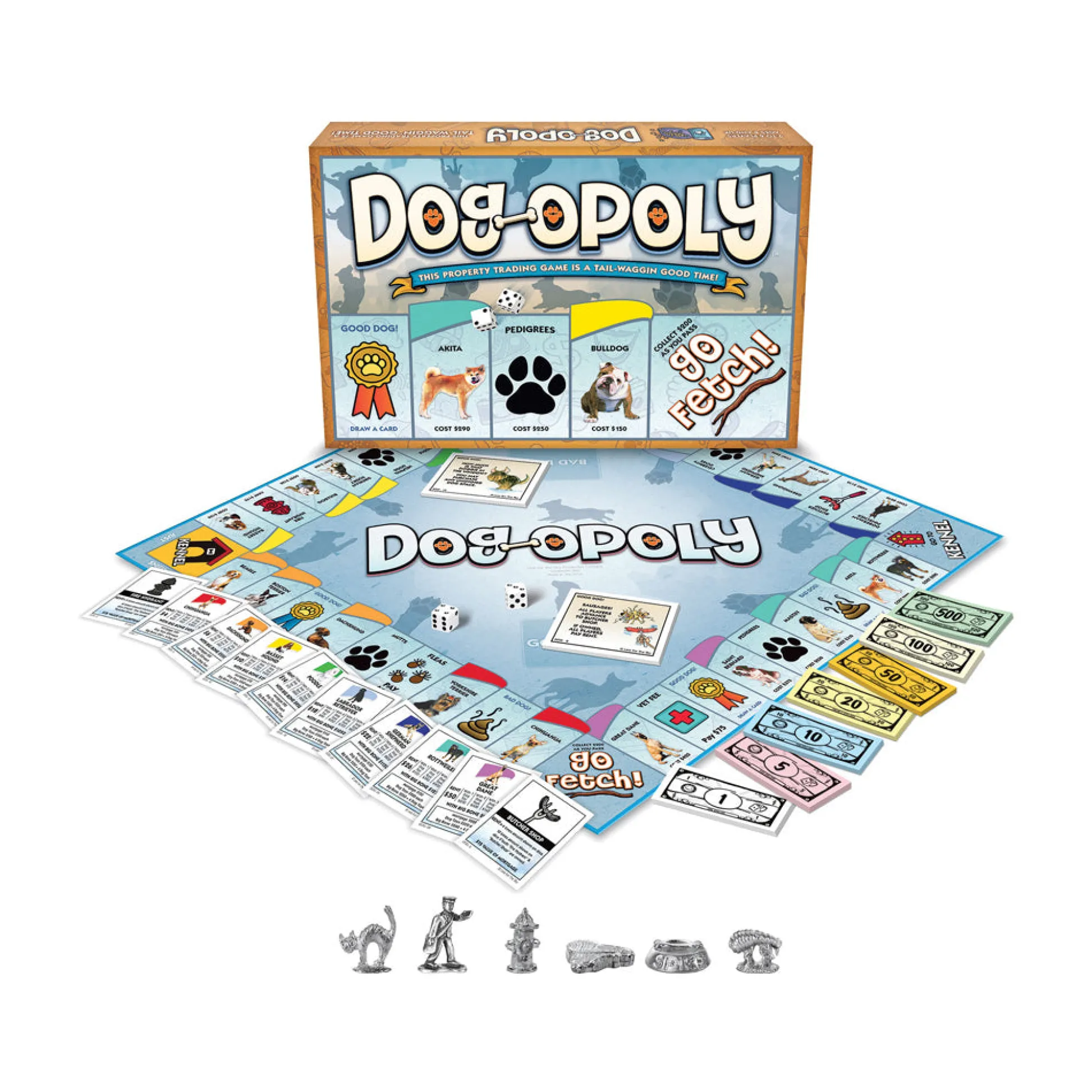 AreYouGame Dog-Opoly Monopoly-Style Board Game with Dog-Themed Play* Board Games|Role-Playing Games
