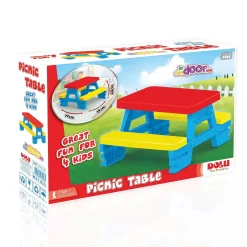 Flat River Group Dolu Colorful Kids' Picnic Table Set for 4 - Multi-Color* Social & Emotional Skills