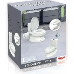 Flat River Group Dolu Educational Toddler Potty - White, Ages 18mo+* Developmental Toys