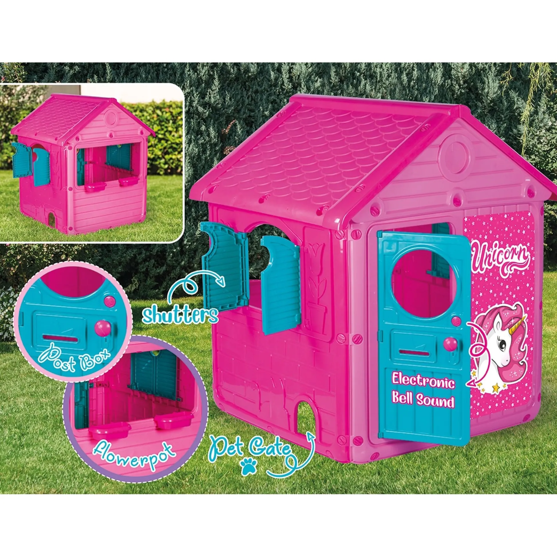 Flat River Group Dolu Toys My First House: Unicorn Playhouse - Pink* Tents, Tunnels & Playhouses|Dress Up