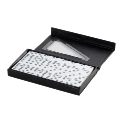 AreYouGame Double 6 Black Dot Dominoes Professional Size Game Set* Dominoes & Tiles Games