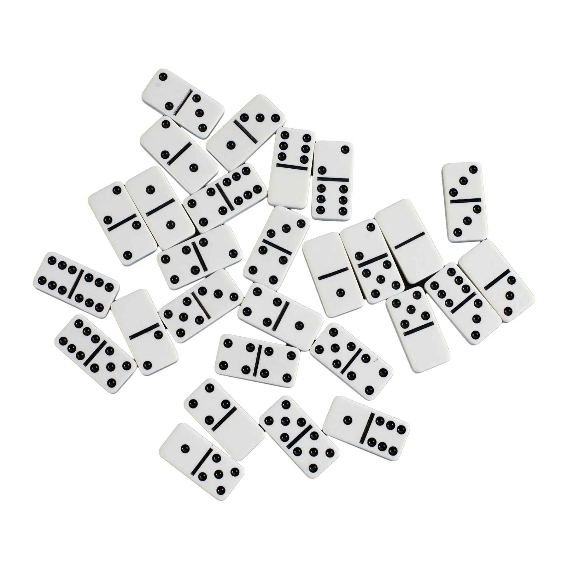AreYouGame Double 6 Black Dot Dominoes Professional Size Game Set* Dominoes & Tiles Games