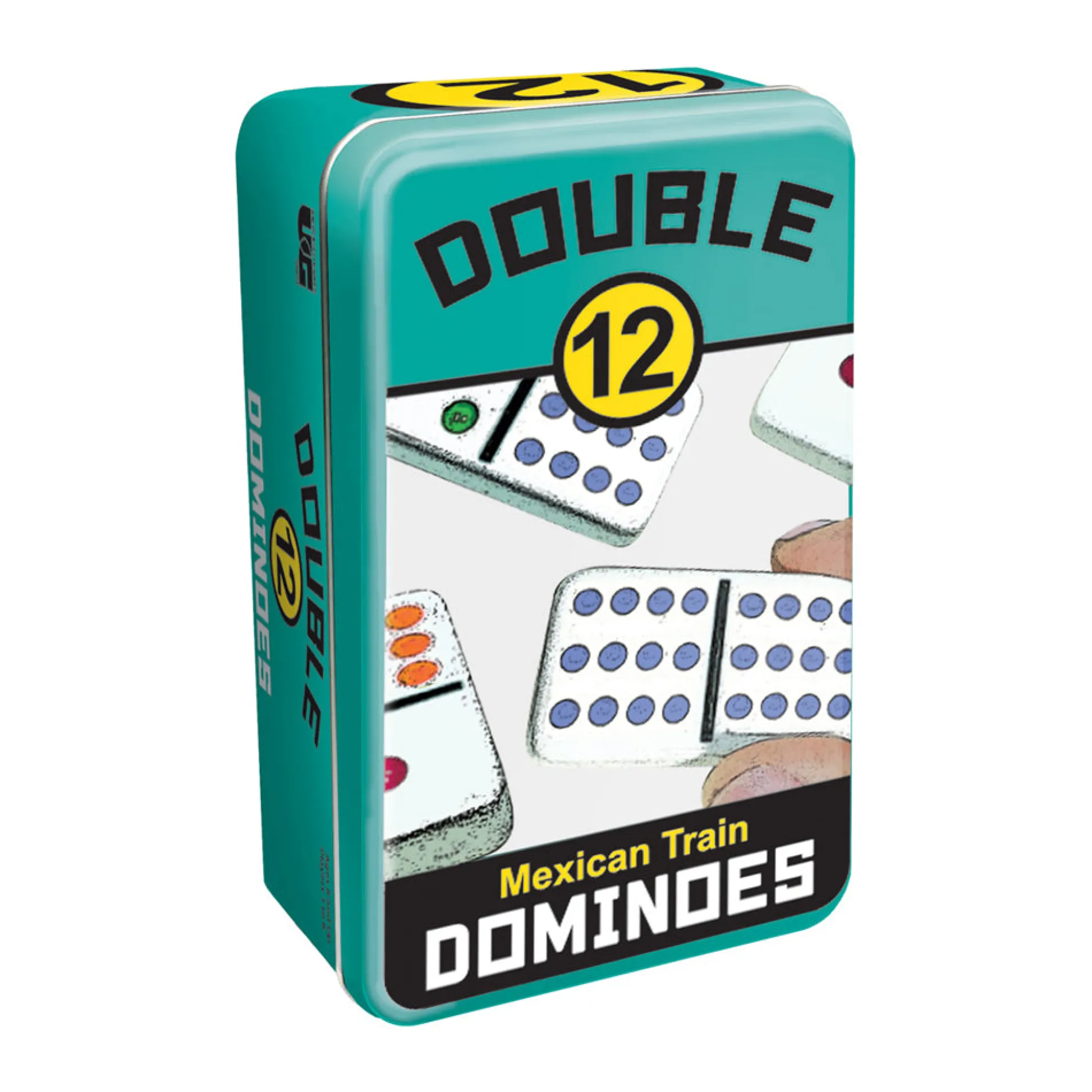AreYouGame Double 12 Mexican Train Dominoes Game Set with Storage Tin* Dominoes & Tiles Games