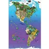 Educators Resource Dowling Magnets Animal Magnetism Wildlife Map Puzzle - Magnetic North & South America* Puzzles