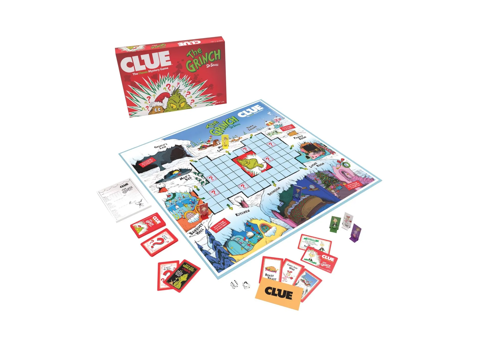 Educators Resource Dr. Seuss CLUE: The Grinch Edition Board Game* Role-Playing Games|Board Games