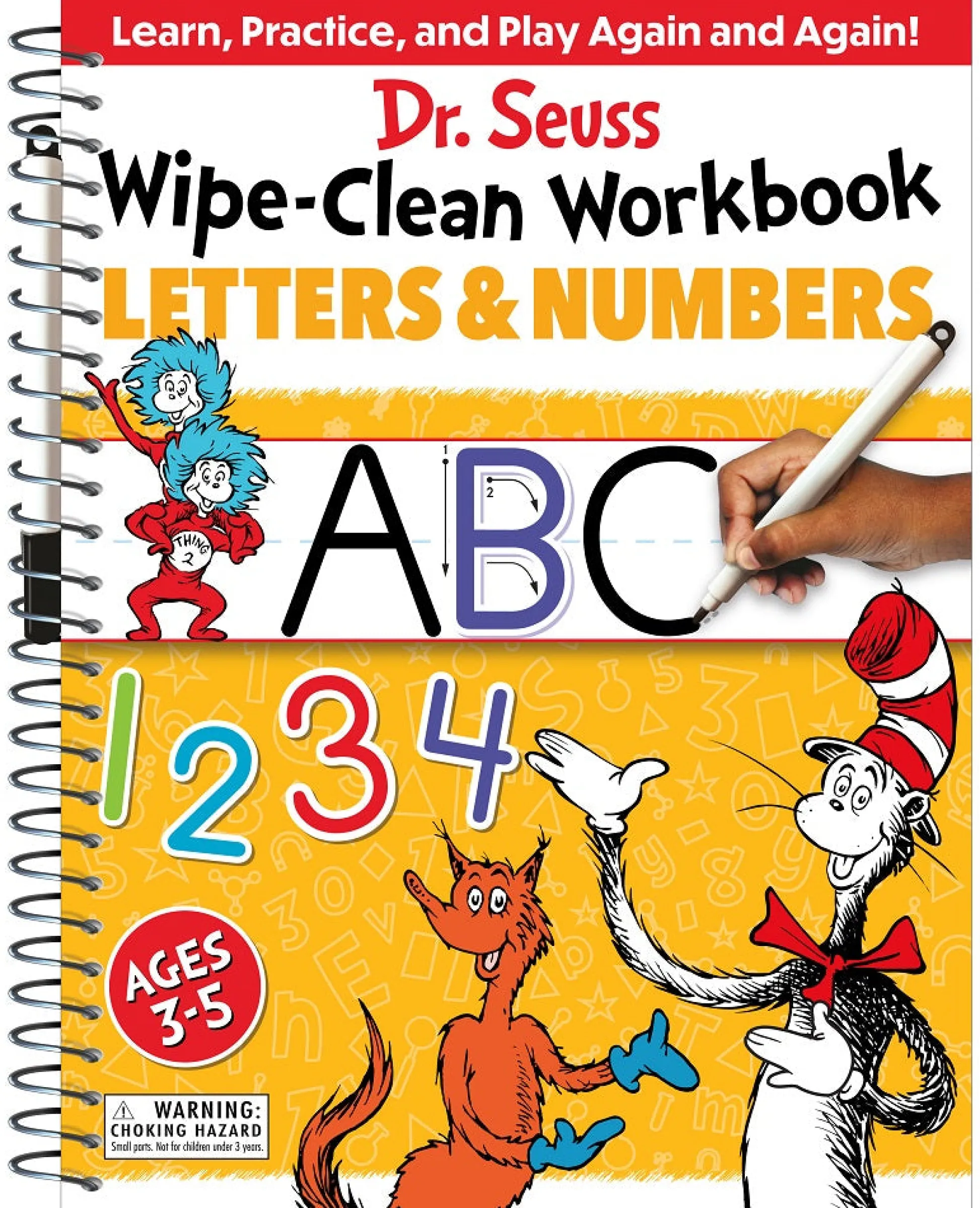 Readerlink Distribution Services Dr. Seuss Wipe-Clean Workbook - Learn Letters & Numbers - Spiral*Kids Reading, Writing & Speech|Kids Books