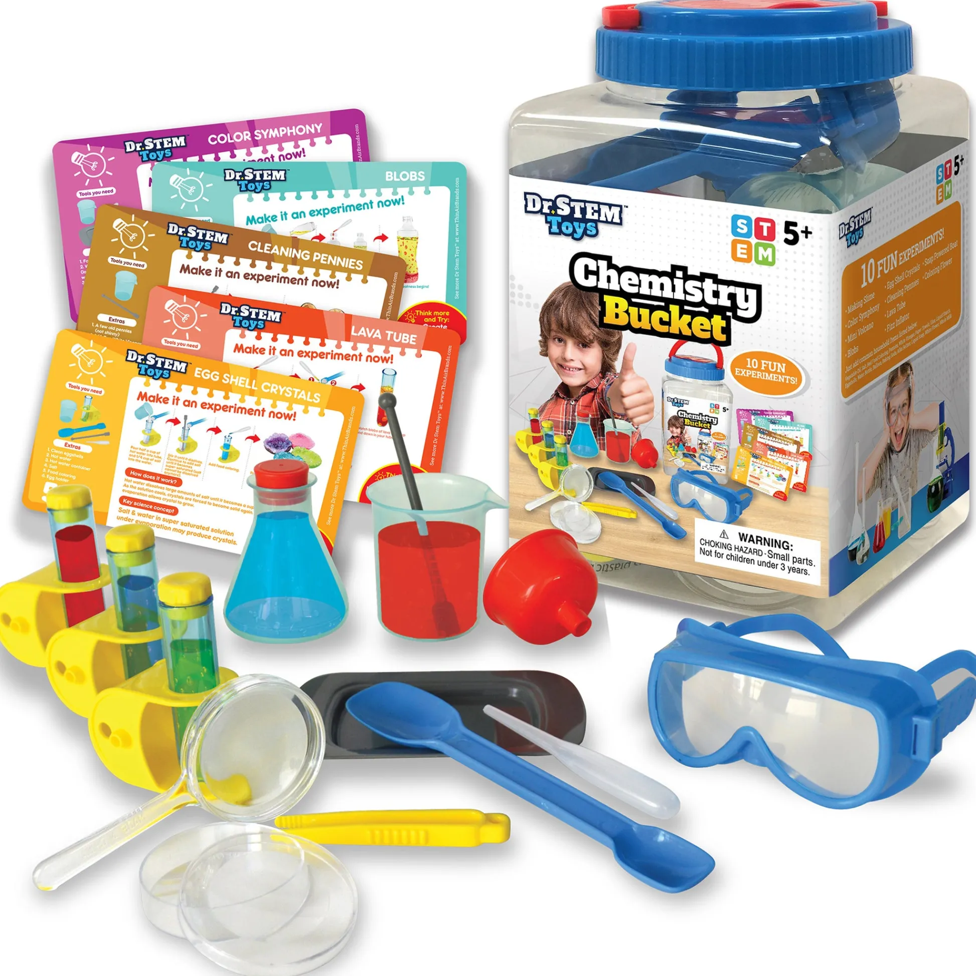 Flat River Group Dr. STEM Chemistry Adventure Set - 10 Experiment Kit for Kids Age 5+* Science Toys