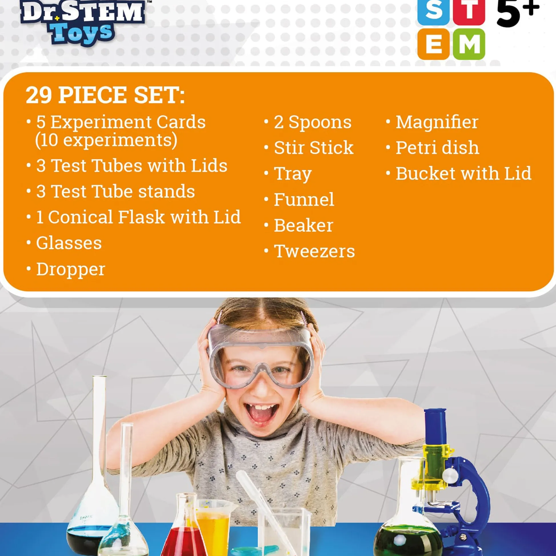 Flat River Group Dr. STEM Chemistry Adventure Set - 10 Experiment Kit for Kids Age 5+* Science Toys