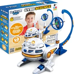 Flat River Group Dr. STEM Gyro Science 40-Piece Kit - Gyroscope Stunts & Auto Spin for Kids 8+* Science Toys