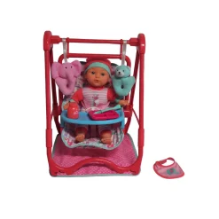 Flat River Group Dream Collection 12" Baby Doll 4-in-1 High Chair Play Set* Baby Dolls|Stuffed Animals & Plush Toys