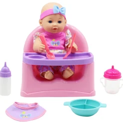 Flat River Group Dream Collection 12-inch Feeding Fun Doll Set with Accessories* Baby Dolls|Stuffed Animals & Plush Toys