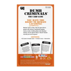 AreYouGame Dumb Criminals Card Game Tin – A Quiz Game of Hilarious Heists* Card Games