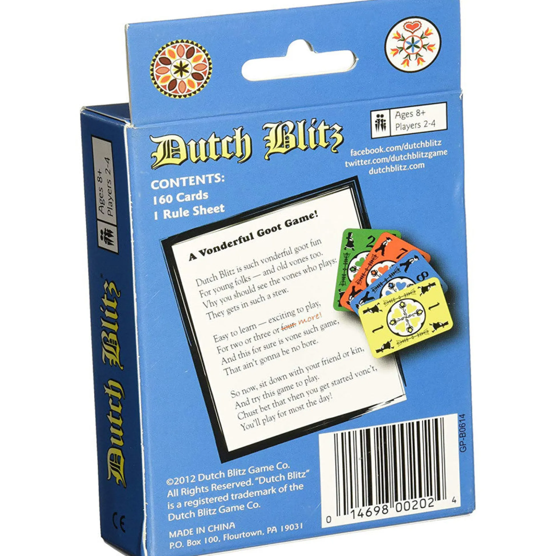 Flat River Group Dutch Blitz Blue Expansion Pack Card Game* Card Games|Social & Emotional Skills