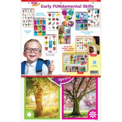 Flat River Group Early FUNdamental Skills Learning Set - Educational Posters for Kids* Preschool Learning & Development Toys