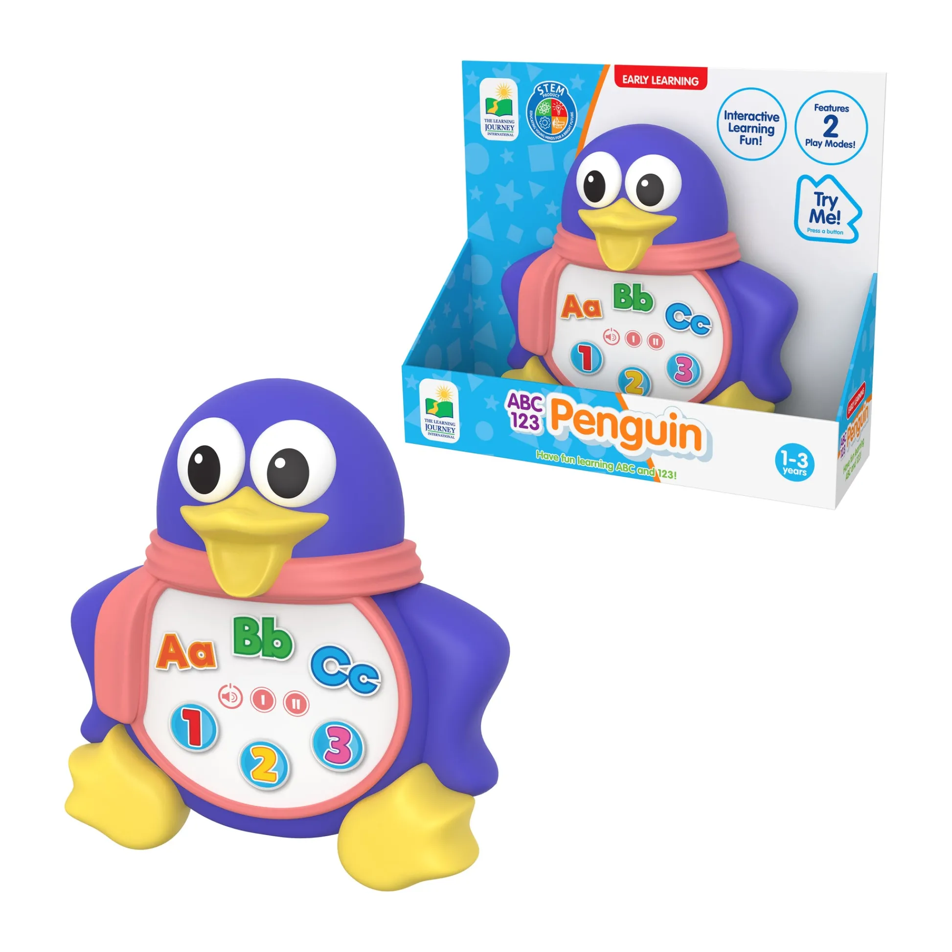 AreYouGame Early Learning ABC 123 Penguin - Interactive Educational Toy* Preschool Education Toys & Activities