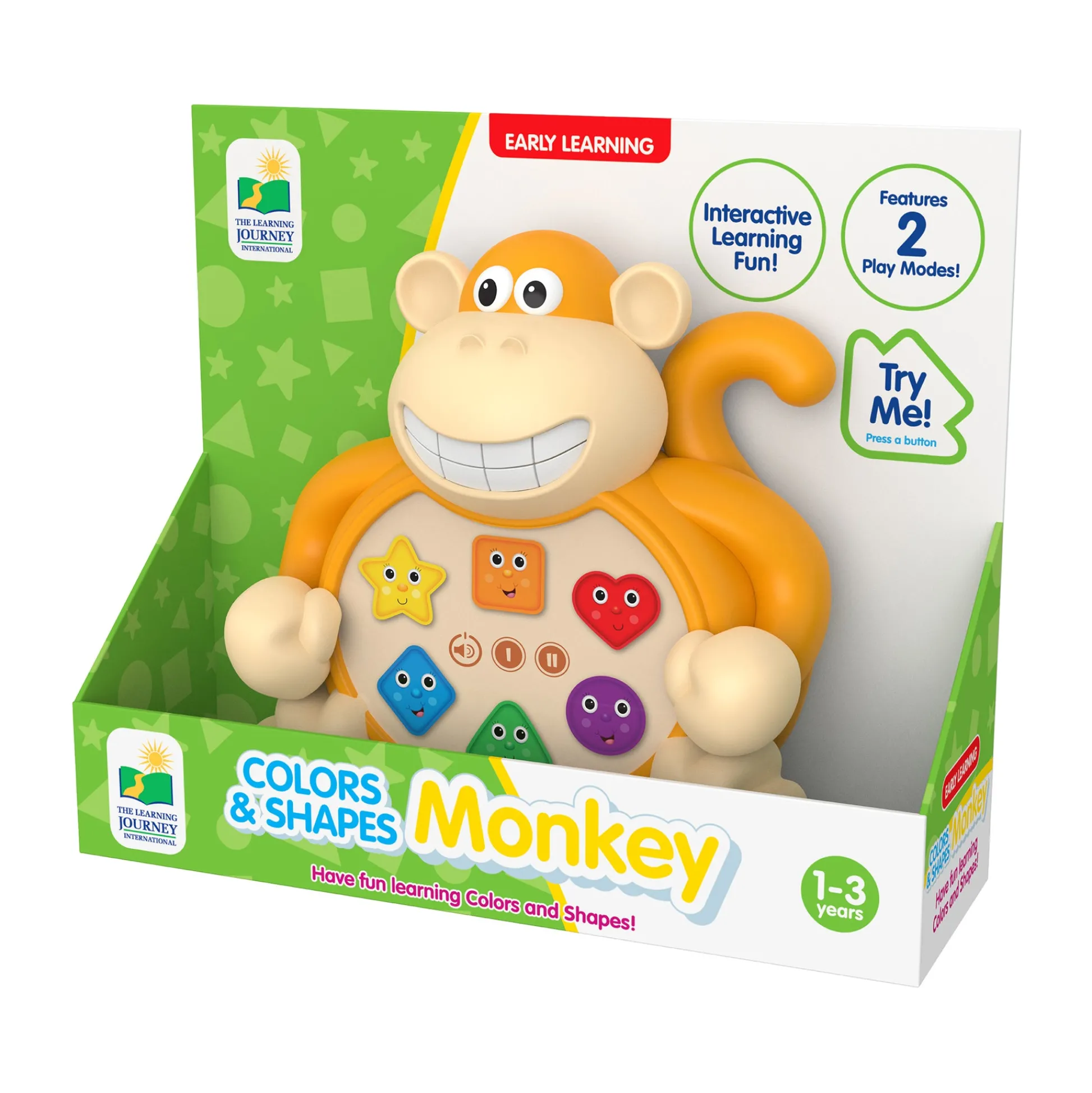 AreYouGame Early Learning Colors & Shapes Monkey - Interactive Educational Toy* Preschool Education Toys & Activities