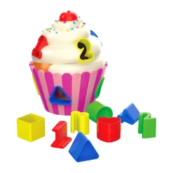 AreYouGame Early Learning Cupcake Shape Sorter - Colorful Learning Fun!* Preschool Education Toys & Activities