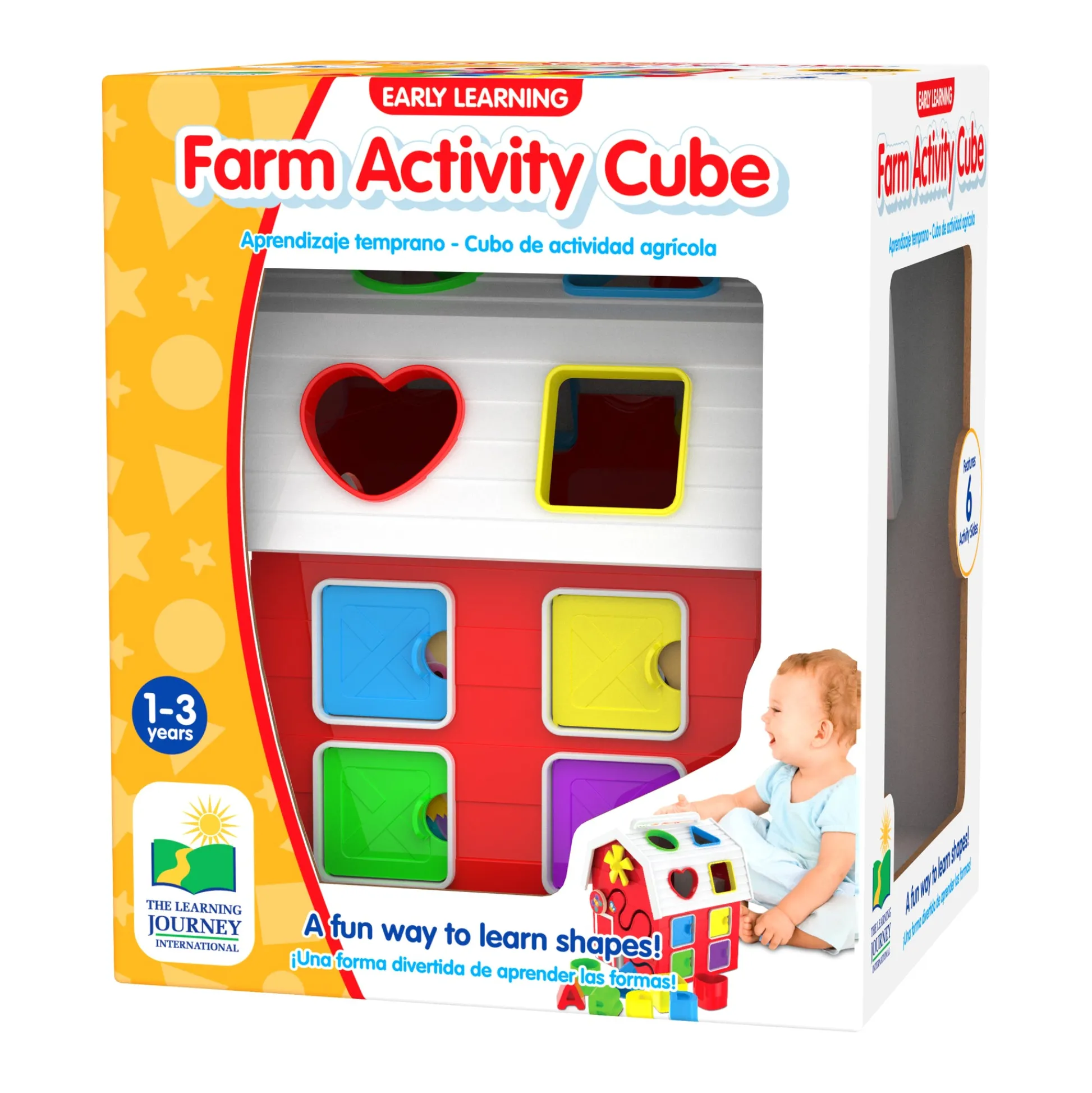 AreYouGame Early Learning Farm Activity Cube - Interactive Educational Toy* Preschool Education Toys & Activities