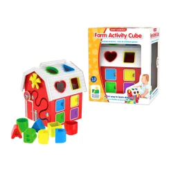 AreYouGame Early Learning Farm Activity Cube - Interactive Educational Toy* Preschool Education Toys & Activities