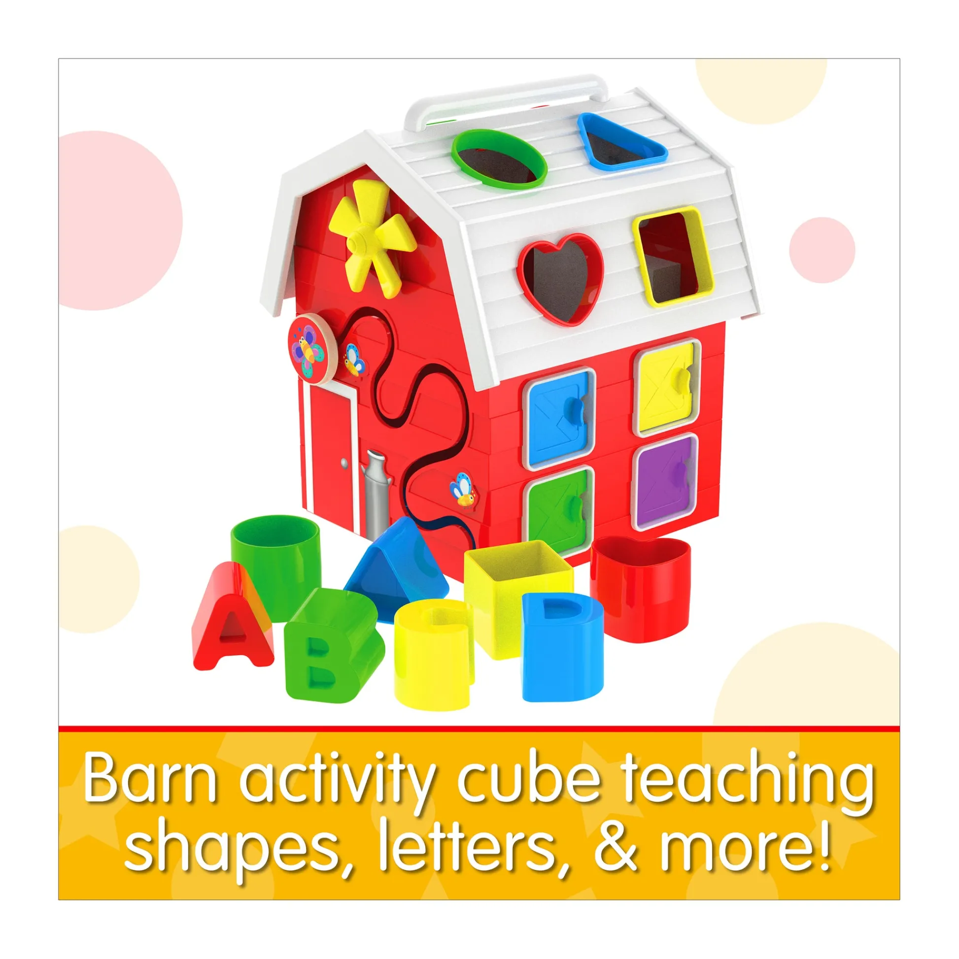 AreYouGame Early Learning Farm Activity Cube - Interactive Educational Toy* Preschool Education Toys & Activities