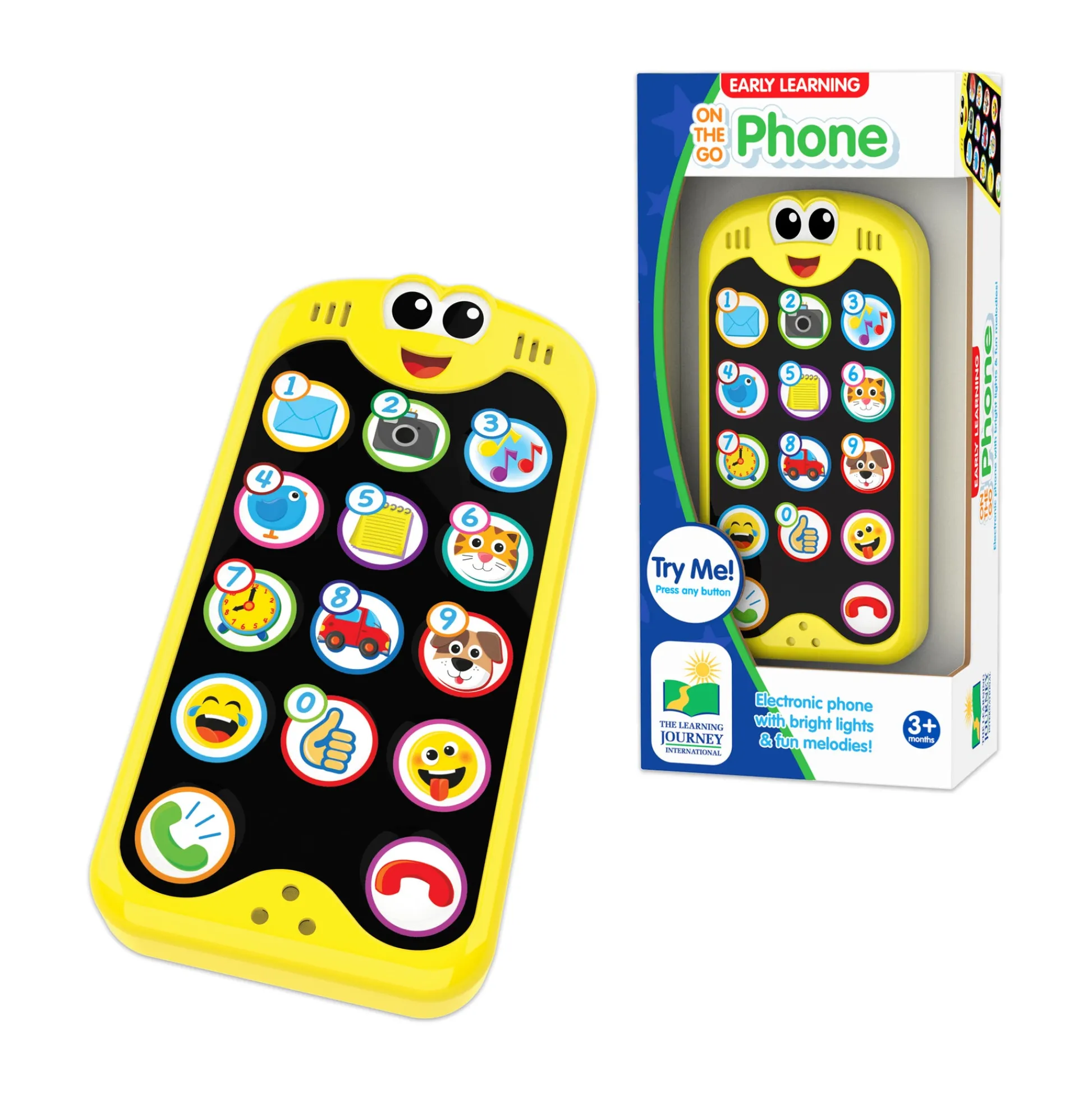 AreYouGame Early Learning On-the-Go Interactive Phone with Lights and Sounds* Preschool Education Toys & Activities