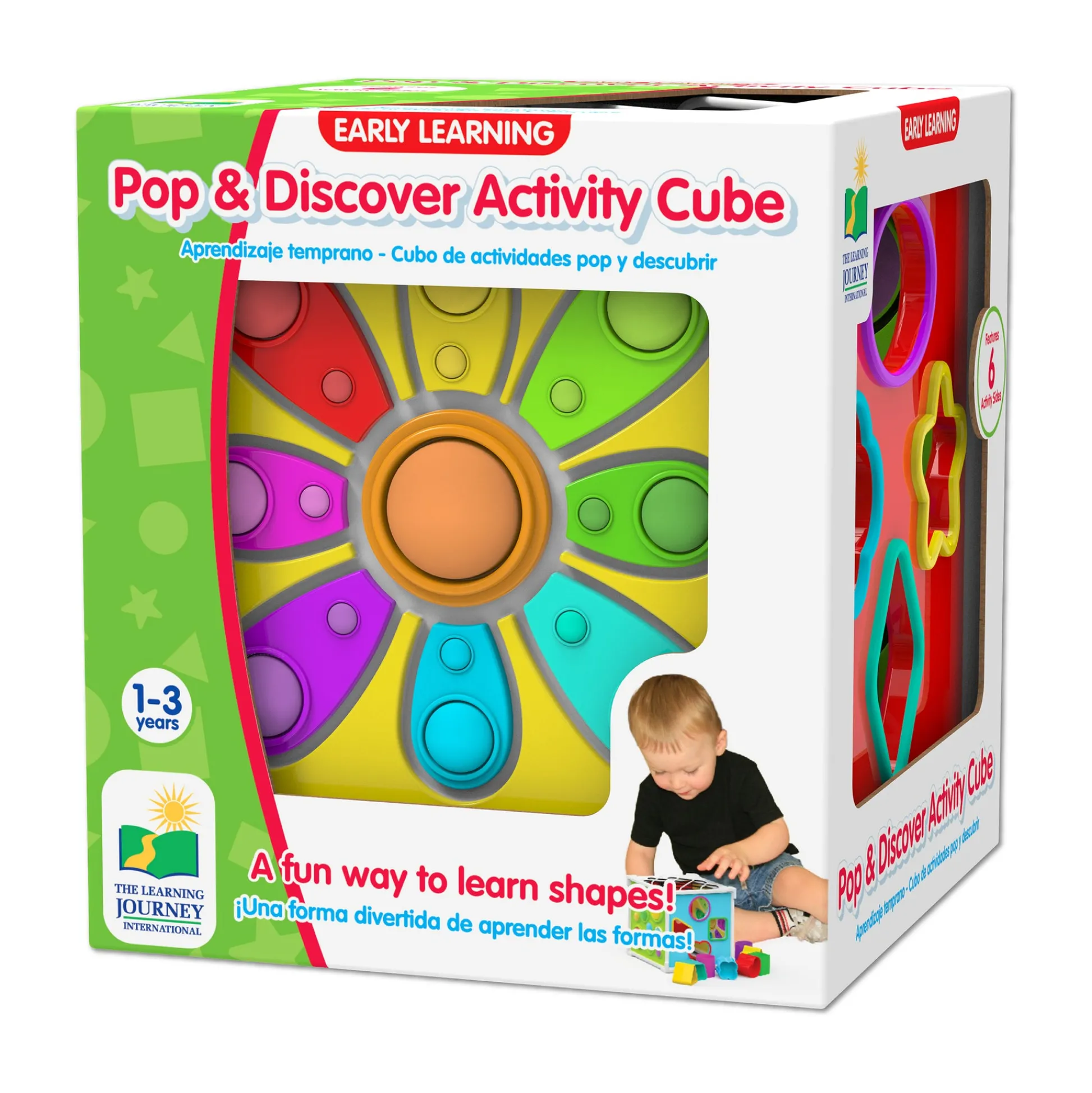 AreYouGame Early Learning Pop & Discover Activity Cube - Multisensory Exploration Toy* Preschool Education Toys & Activities