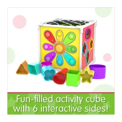 AreYouGame Early Learning Pop & Discover Activity Cube - Multisensory Exploration Toy* Preschool Education Toys & Activities