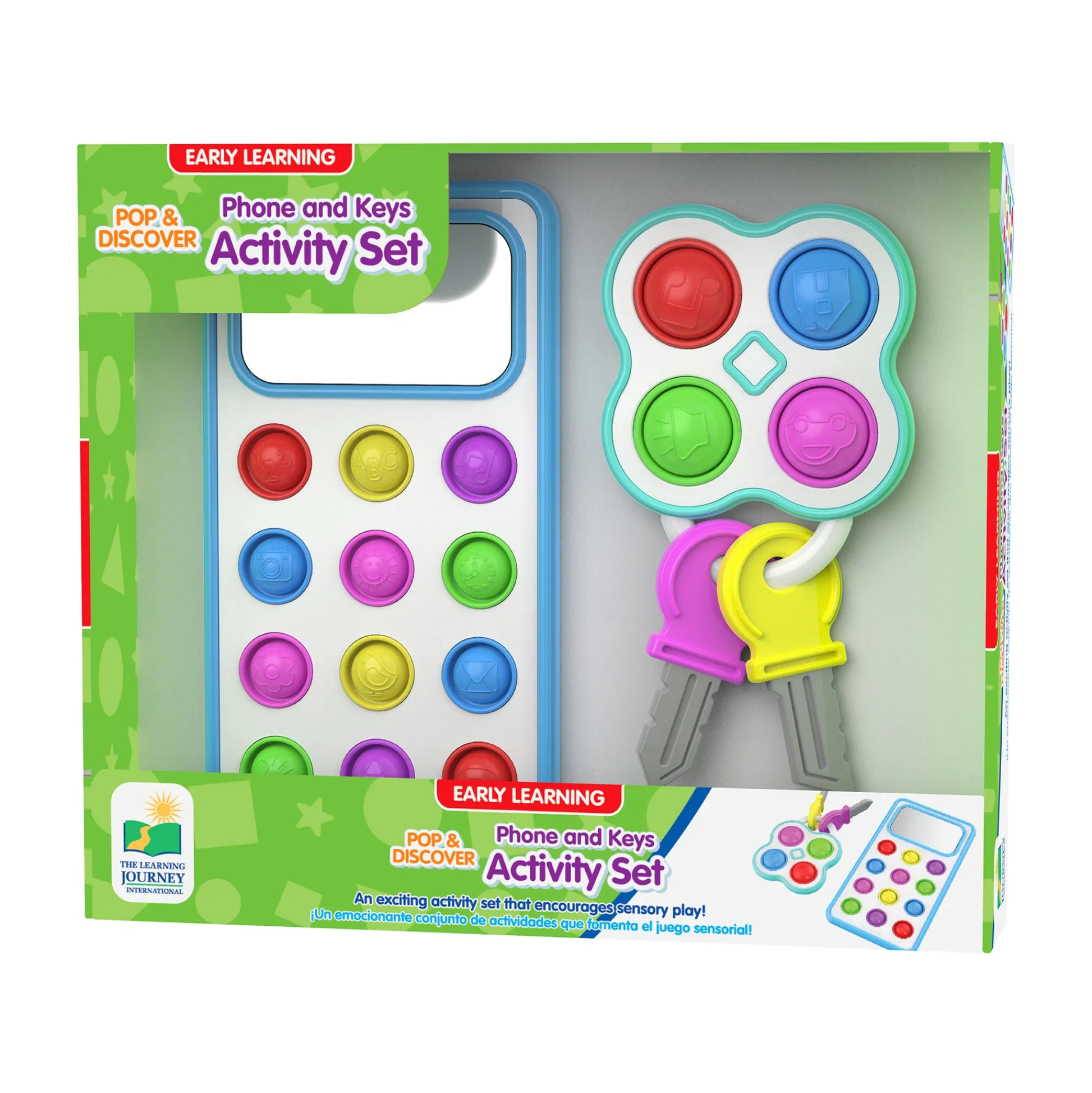 AreYouGame Early Learning Pop & Discover Phone and Keys Activity Set* Preschool Education Toys & Activities