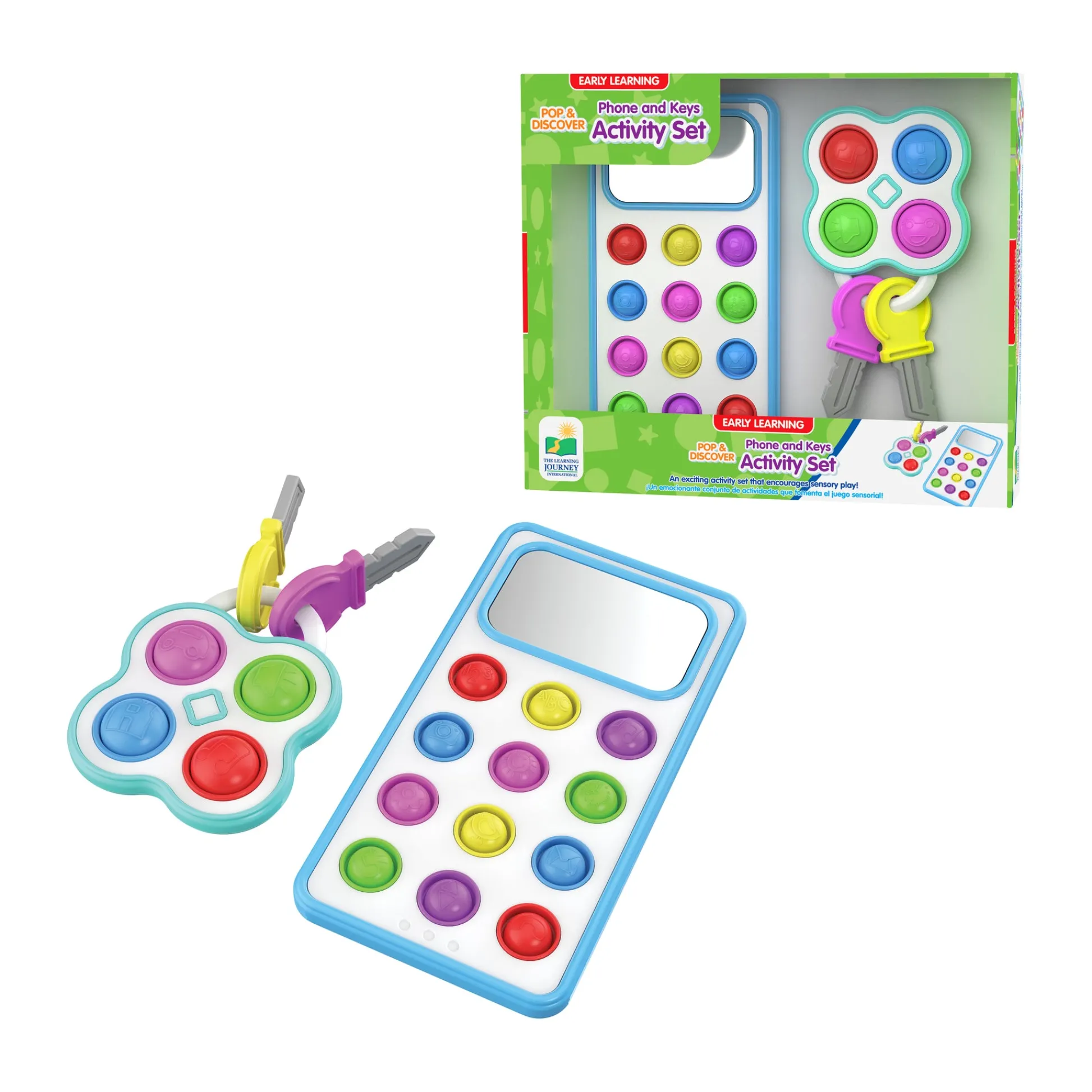 AreYouGame Early Learning Pop & Discover Phone and Keys Activity Set* Preschool Education Toys & Activities