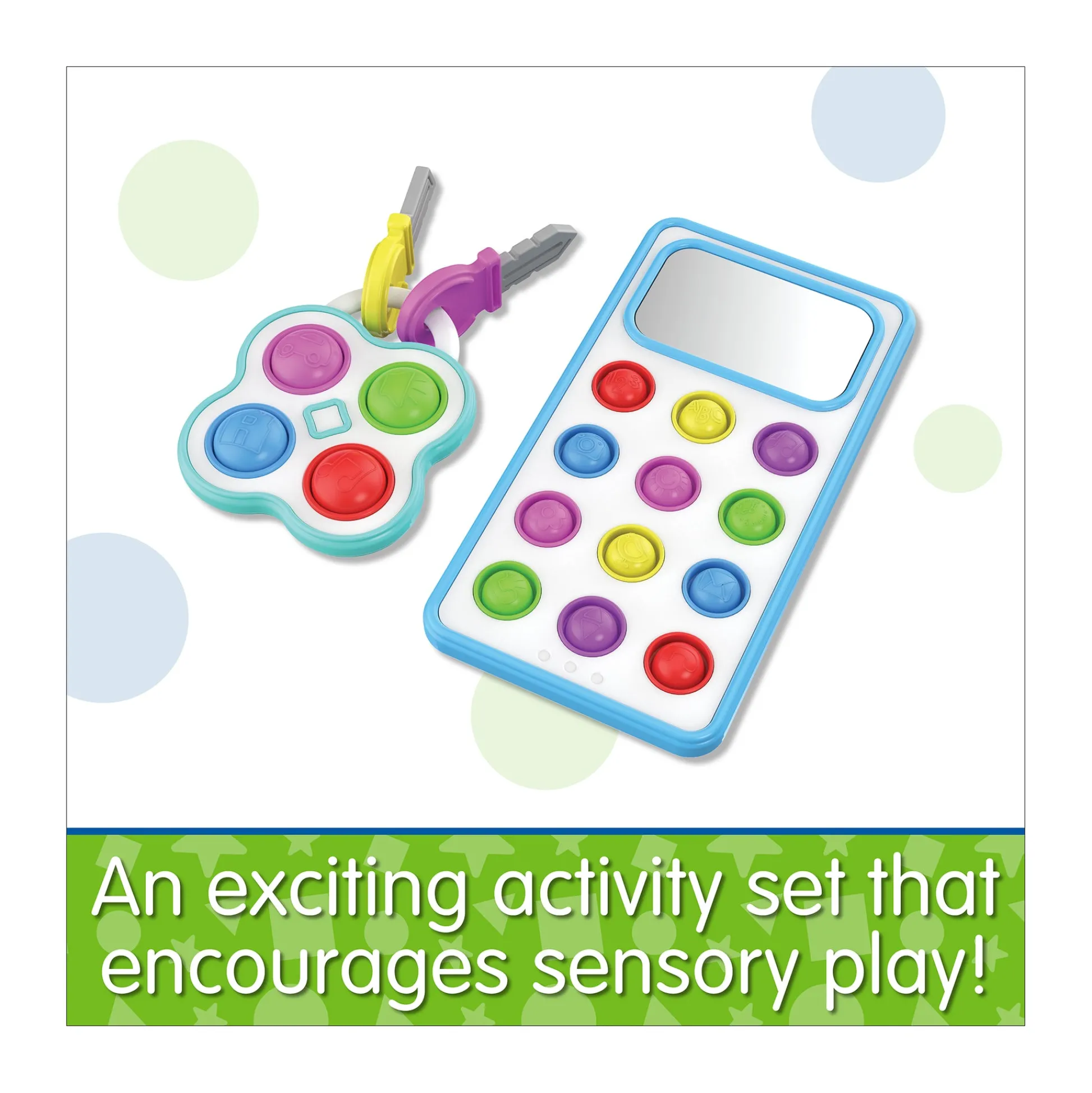 AreYouGame Early Learning Pop & Discover Phone and Keys Activity Set* Preschool Education Toys & Activities