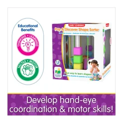 AreYouGame Early Learning Pop & Discover Shape Sorter - Multifunctional Sensory Toy* Preschool Education Toys & Activities