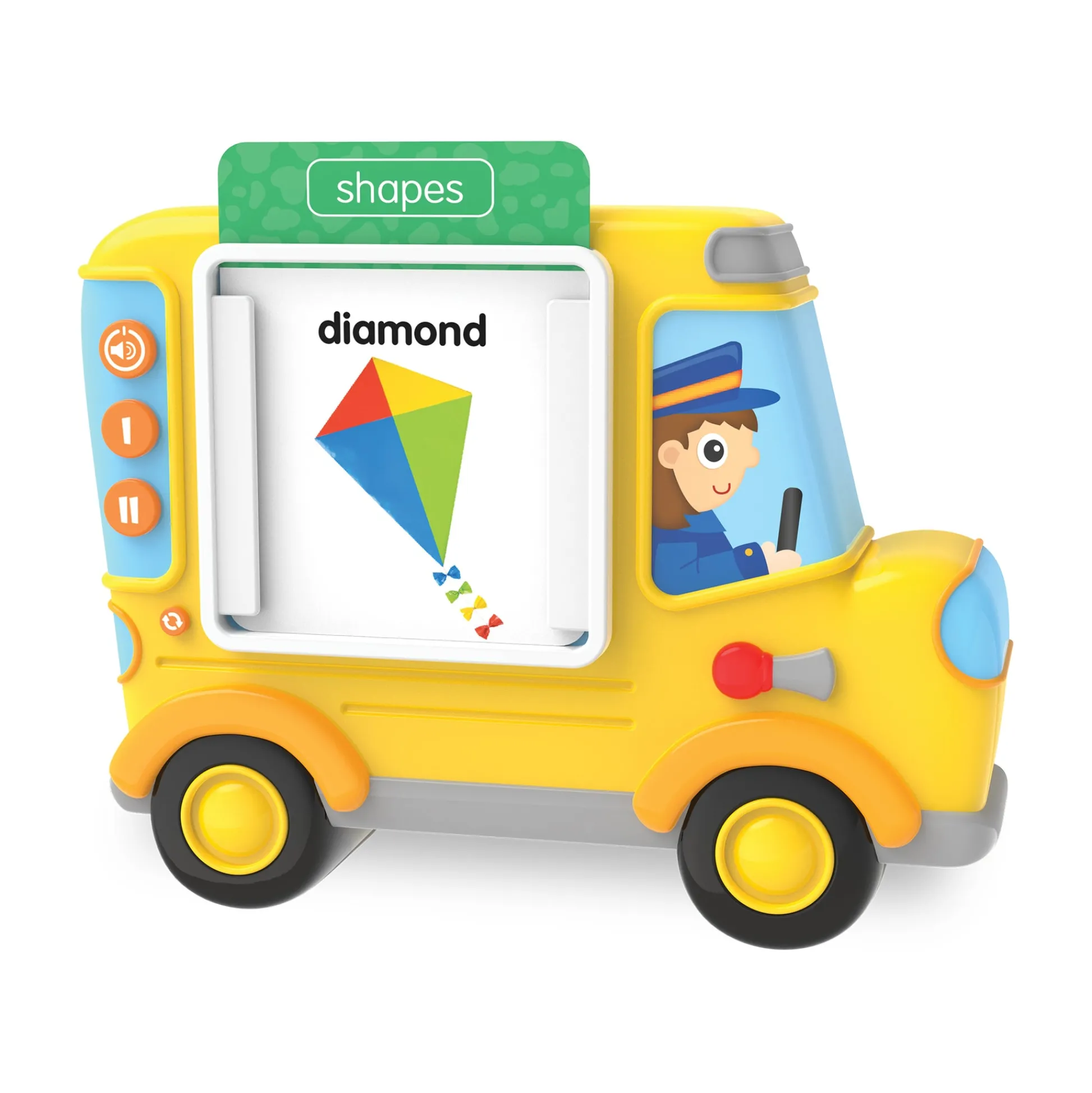 AreYouGame Early Learning Talk & Teach Bus Interactive Flash Card Reader* Preschool Education Toys & Activities