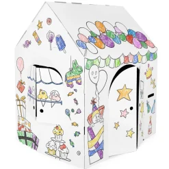 Flat River Group Easy Playhouse Birthday Art & Craft Cardboard Fort for Kids* Crafts & Activities
