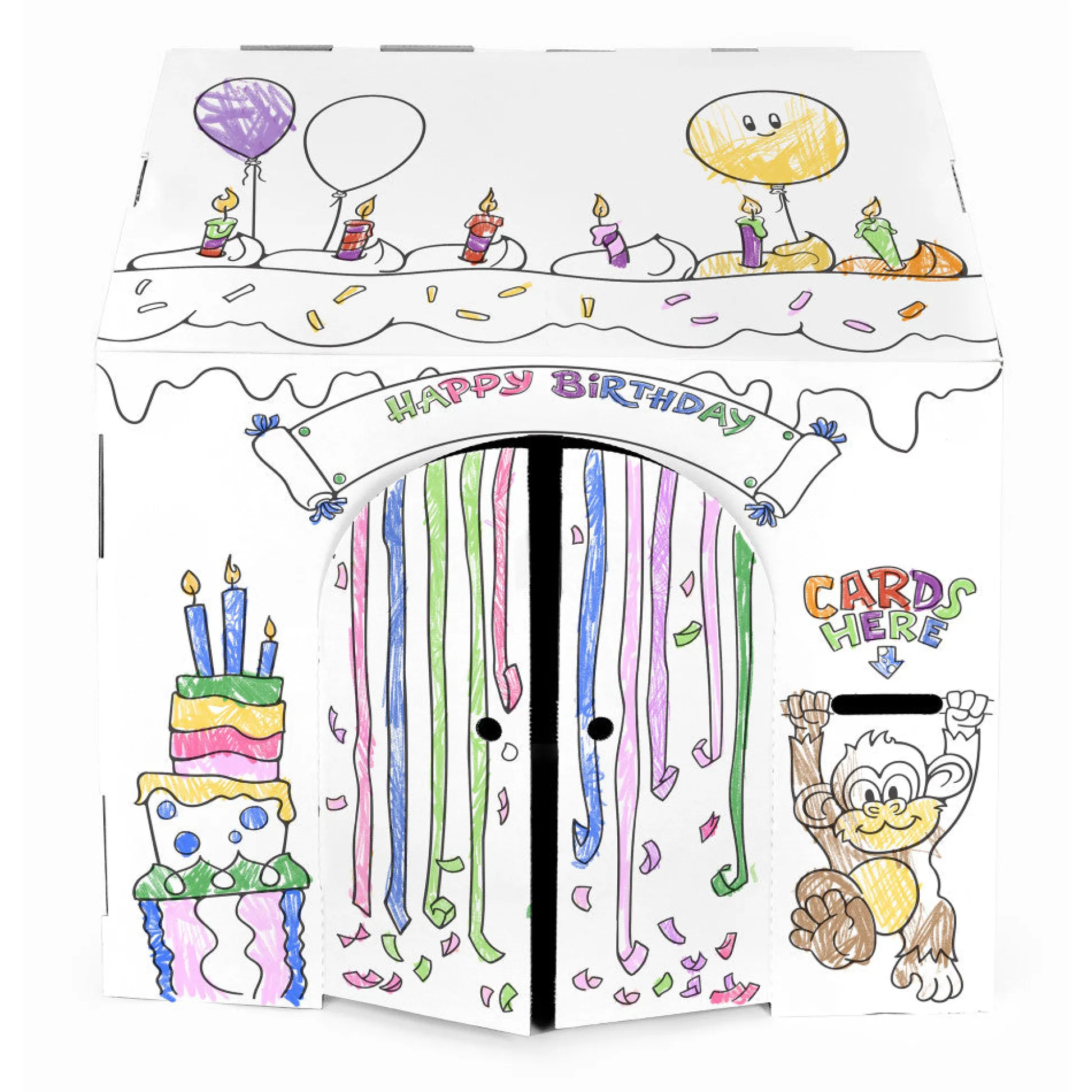 Flat River Group Easy Playhouse Birthday Art & Craft Cardboard Fort for Kids* Crafts & Activities
