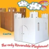 Flat River Group Easy Playhouse Blank Castle - Creative Cardboard Fort for Coloring and Personalization, Indoor & Outdoor Play, Made in USA, Ages 3+* Tents, Tunnels & Playhouses|Dress Up