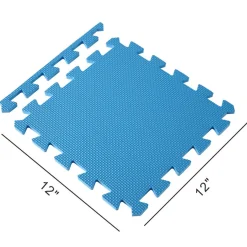 Flat River Group Easy Playhouse Soft Foam Floor Puzzle Tiles - Chic Blue-Grey-White* Puzzles