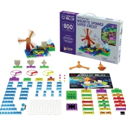 Flat River Group E-Blox Circuit Blox Magnetic Induction Spinner Super Circuit - STEM Toy, 800 Projects, Ages 8+* Magnetic Tiles & Building Sets