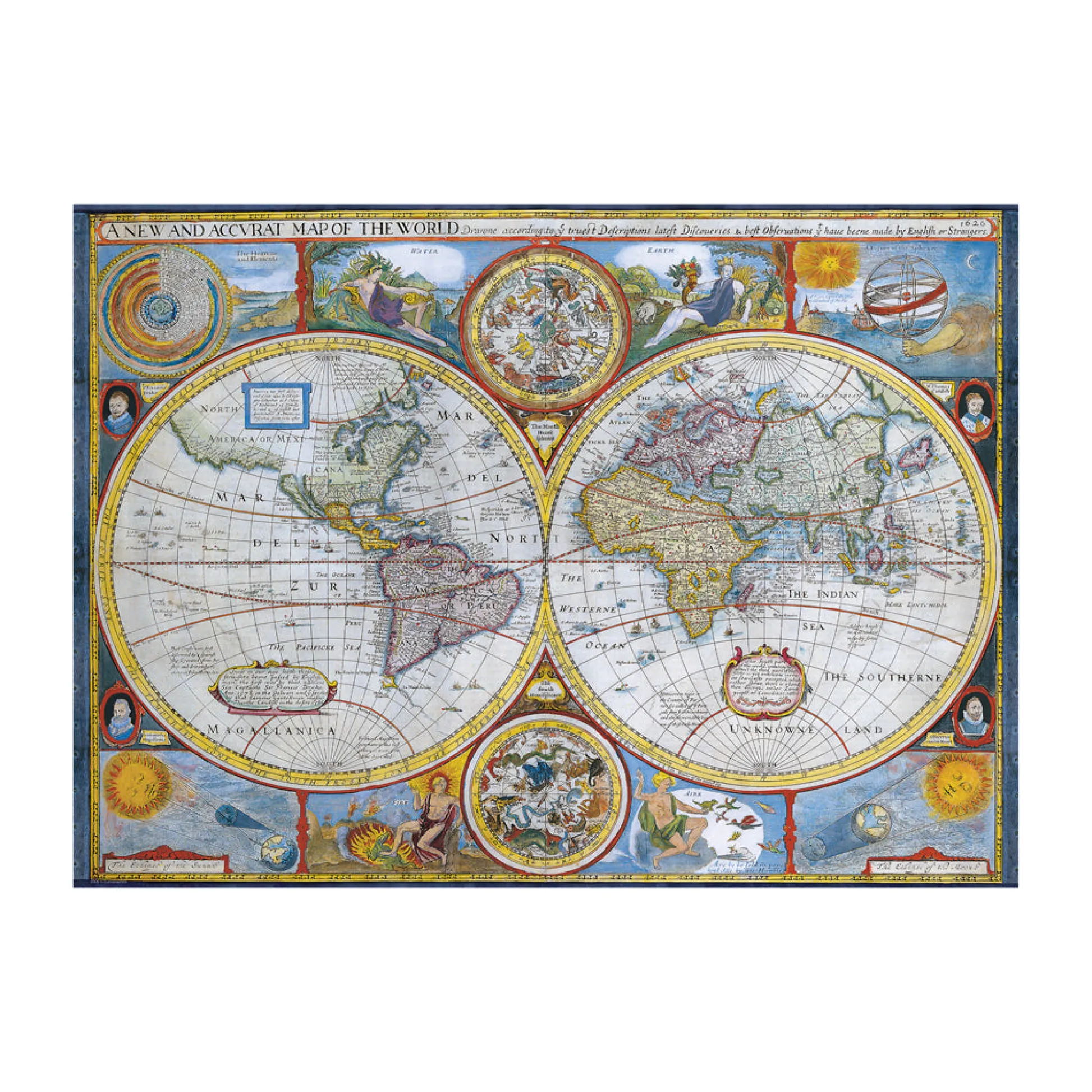 AreYouGame Educa Antique World Map Jigsaw Puzzle - 1000 pc* Puzzles