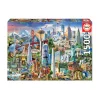 AreYouGame Educa North America Landmarks Jigsaw Puzzle - 1500 pc* Puzzles
