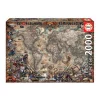 AreYouGame Educa Pirates Map Jigsaw Puzzle - 2000 pc* Puzzles