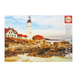AreYouGame Educa Rocky Lighthouse Jigsaw Puzzle - 1500 pc* Puzzles