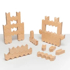 Educators Resource Educational Advantage ZigZag Blocks - 30 Piece Building Set* Wood & Jumbo Blocks
