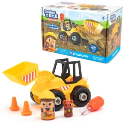 Educators Resource Educational Insights Design & Drill Bolt Buddies Bulldozer - Interactive Construction Toy* Preschool Building Sets & Blocks|Preschool Education Toys & Activities