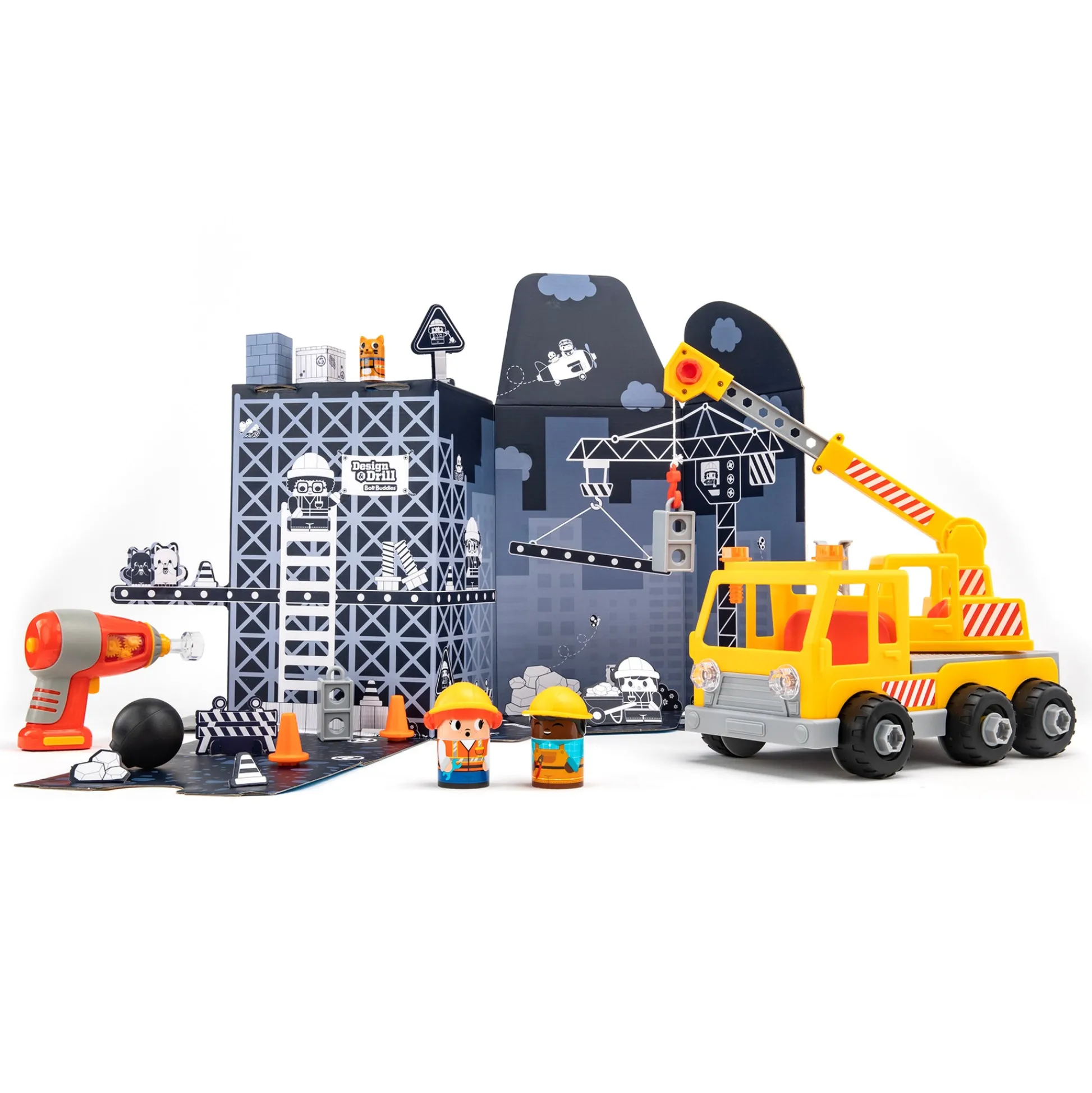 Educators Resource Educational Insights Design & Drill Bolt Buddies Crane - Interactive Construction Toy* Preschool Building Sets & Blocks|Preschool Education Toys & Activities