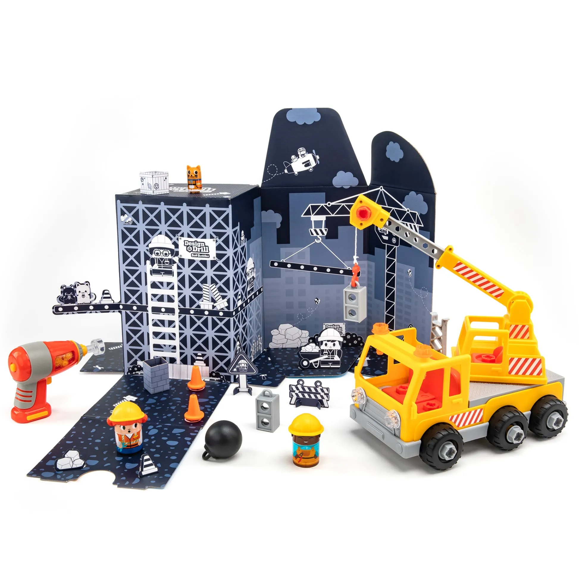 Educators Resource Educational Insights Design & Drill Bolt Buddies Crane - Interactive Construction Toy* Preschool Building Sets & Blocks|Preschool Education Toys & Activities