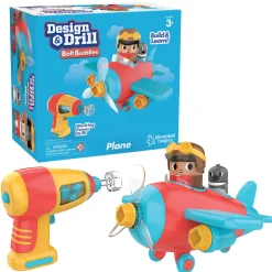 Educators Resource Educational Insights Design & Drill Bolt Buddies Plane - Kid-Safe Toy Drill* Preschool Education Toys & Activities