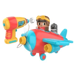 Educators Resource Educational Insights Design & Drill Bolt Buddies Plane - Kid-Safe Toy Drill* Preschool Education Toys & Activities