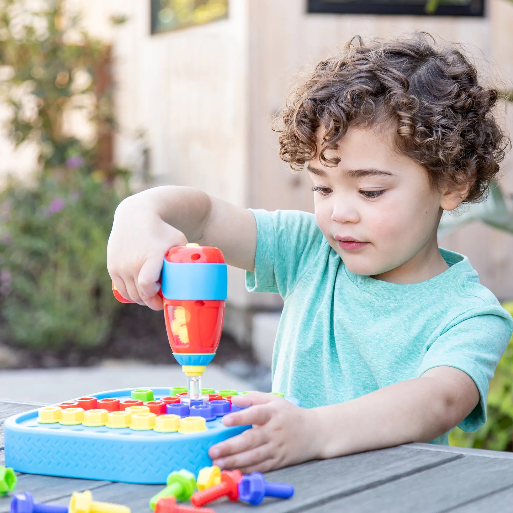Educators Resource Educational Insights Design & Drill Bolt-It Bucket - Colorful Construction Fun* Preschool Education Toys & Activities