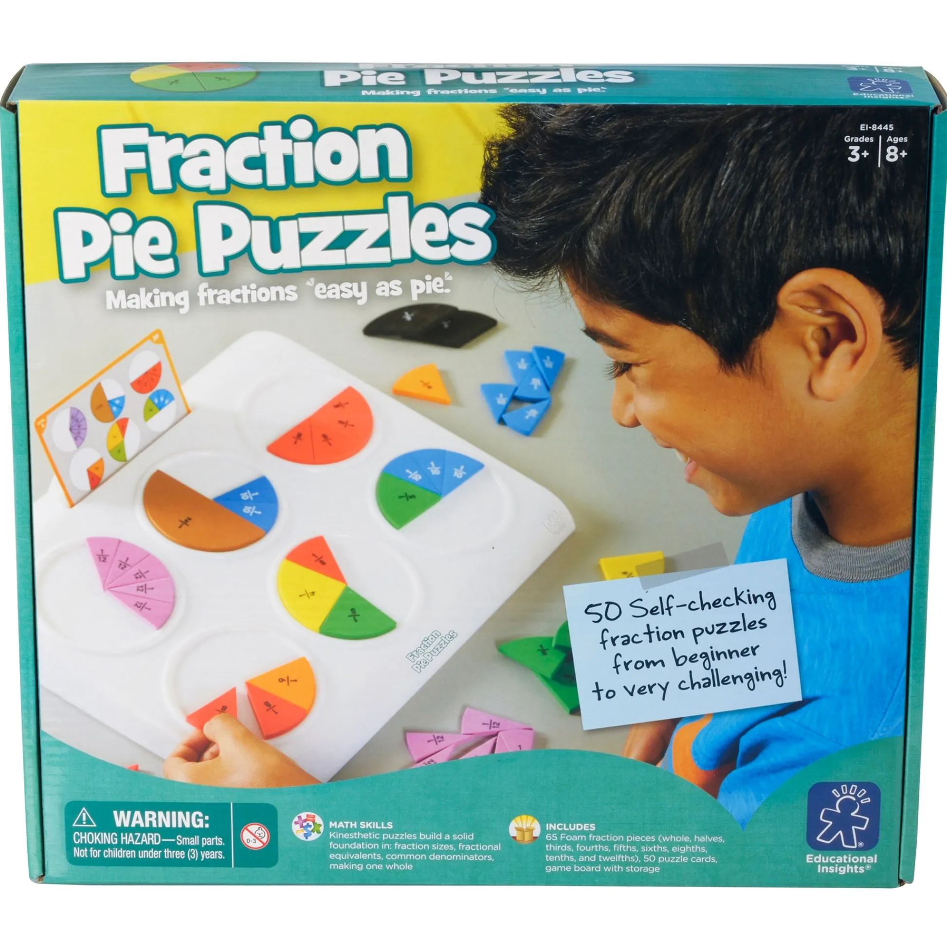 Educators Resource Educational Insights Fraction Pie Puzzles - Engaging Math Learning Toy* Math Toys|Math, Counting & Time