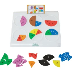 Educators Resource Educational Insights Fraction Pie Puzzles - Engaging Math Learning Toy* Math Toys|Math, Counting & Time